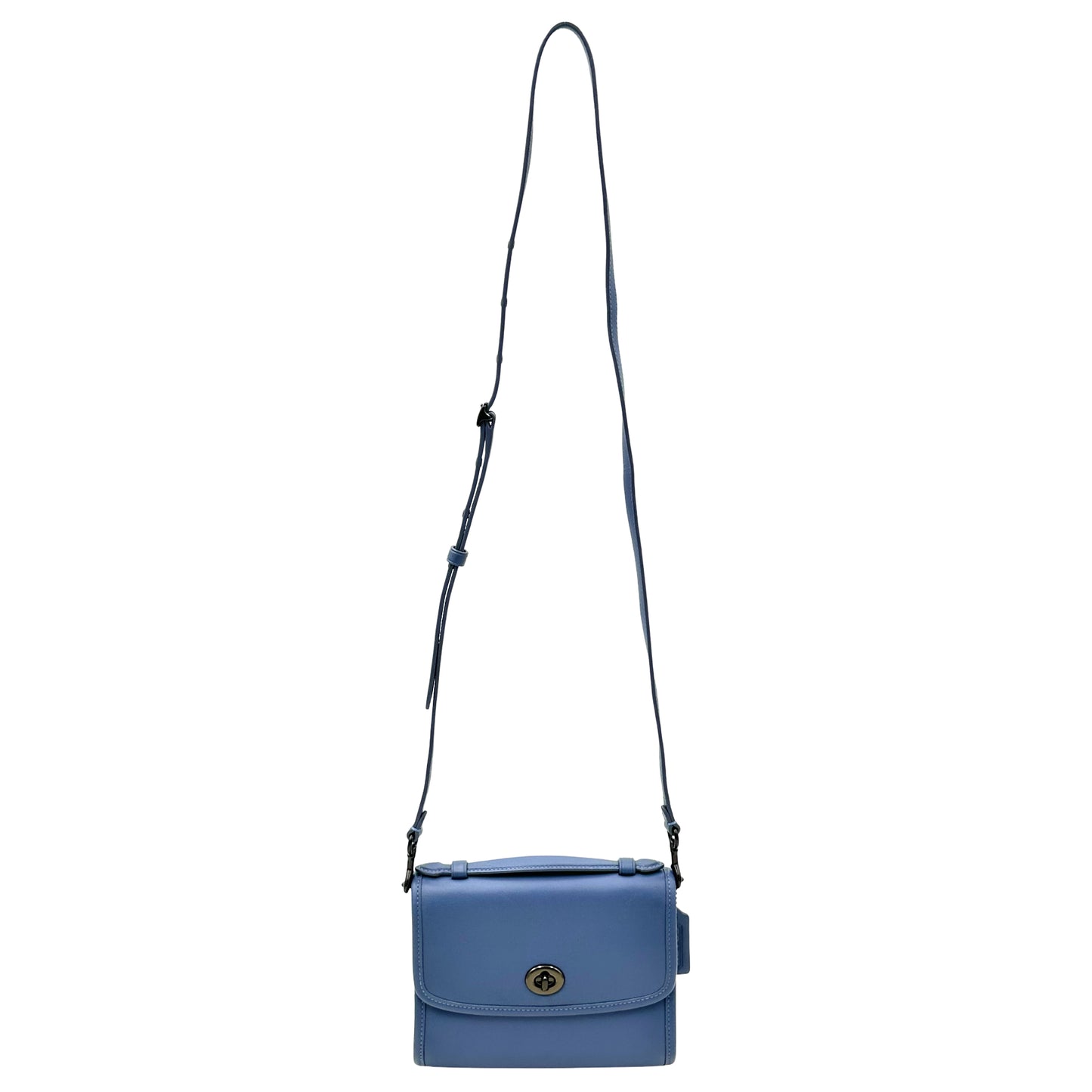 Coach Kip Turnlock Crossbody Glovetanned - Washed Chambray