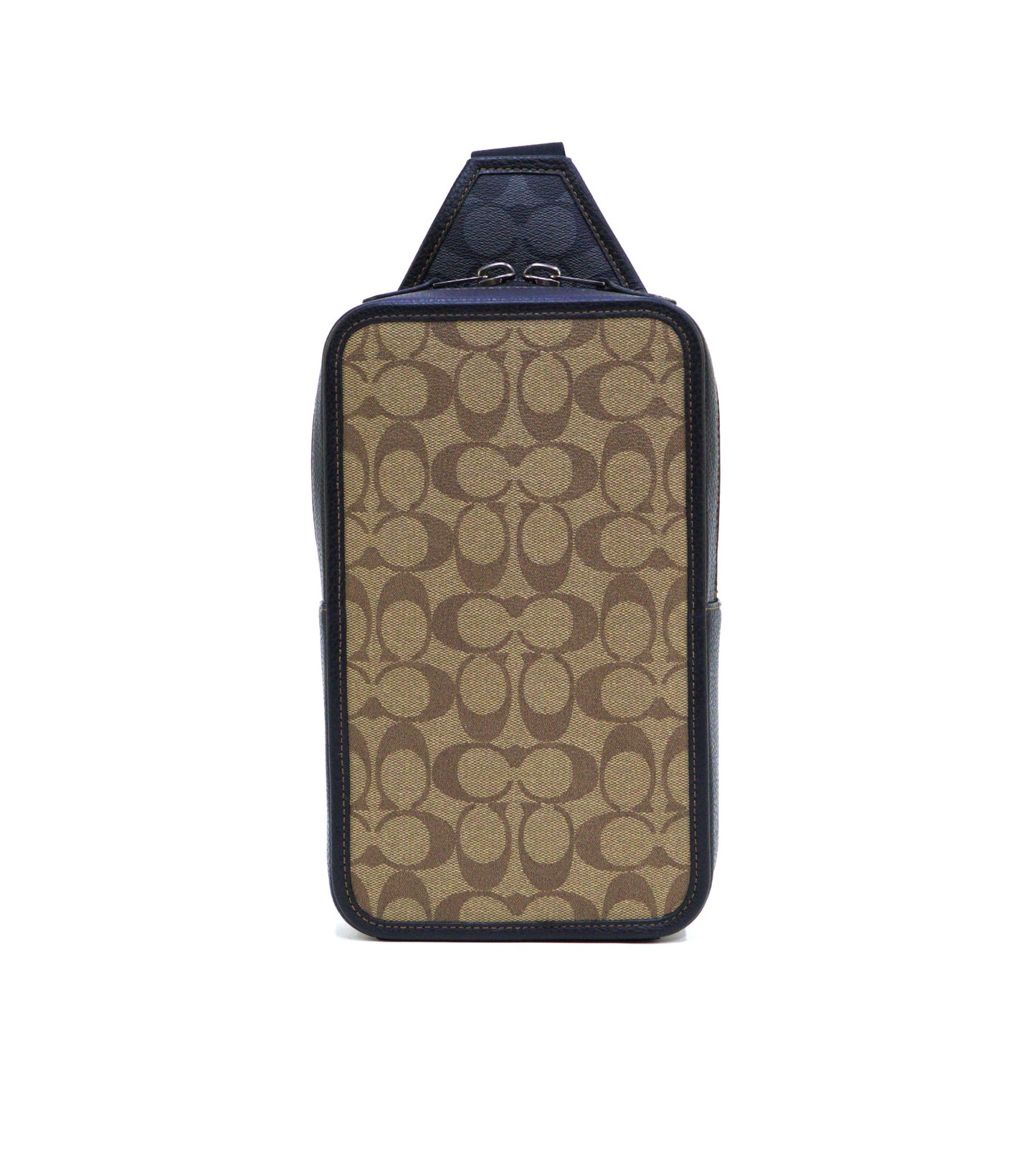 Coach Sullivan Pack In Blocked Signature Canvas - Khaki/Charcoal
