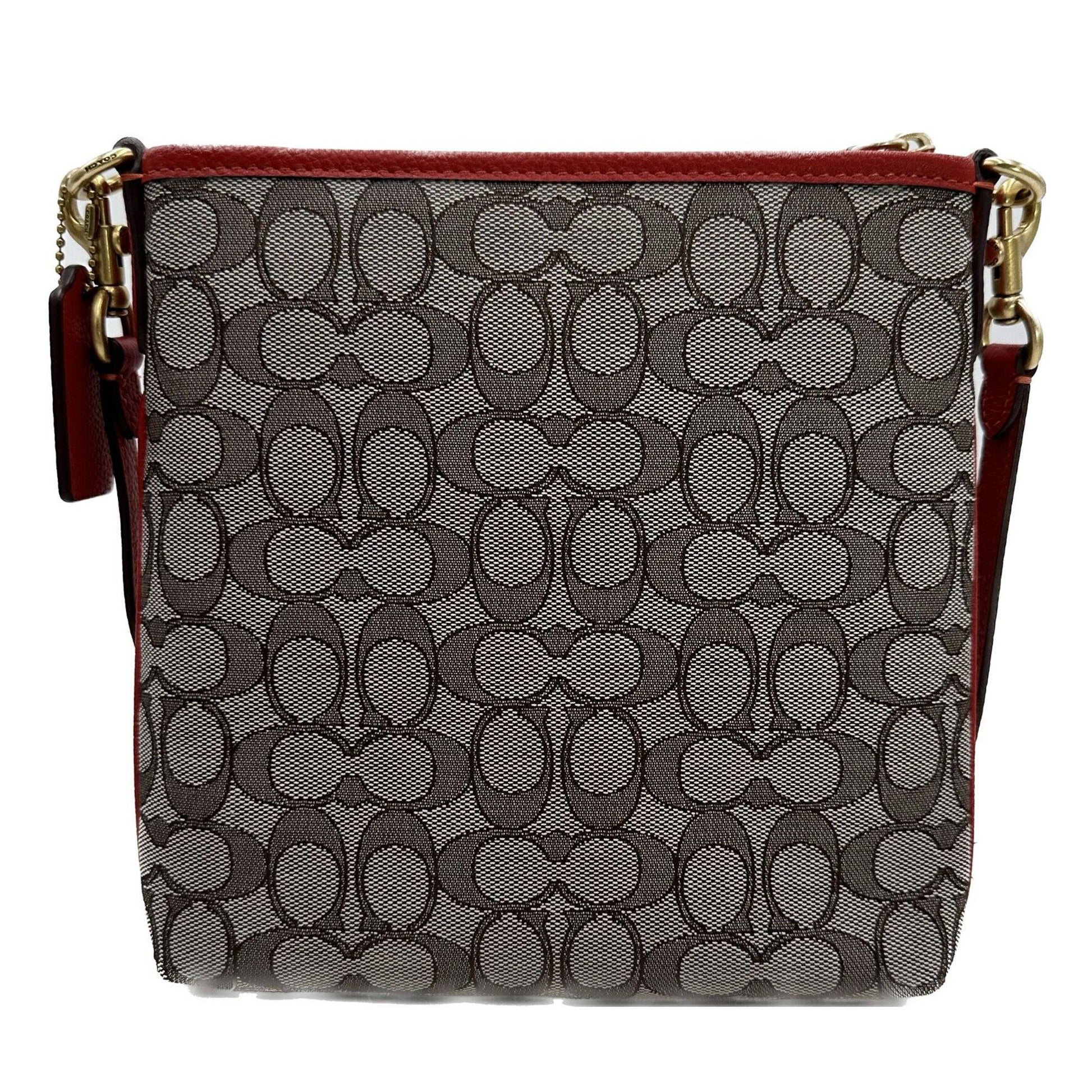 Coach Ladies Jacquard Kitt Coach Print Crossbody Bag - 195031699443