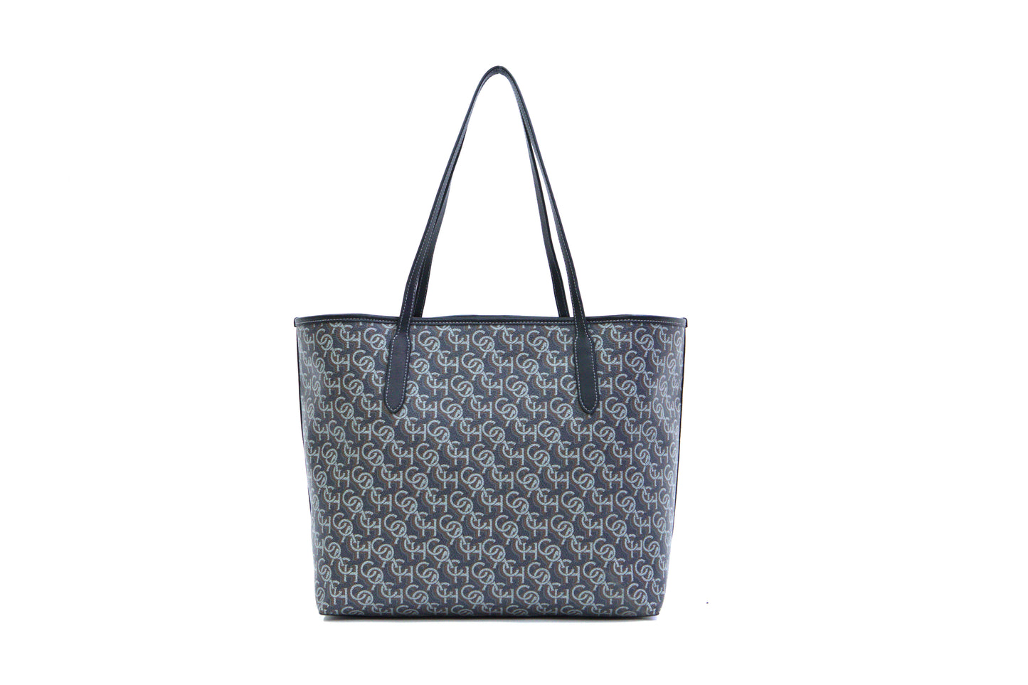 Coach City Tote With Coach Monogram Print - Black