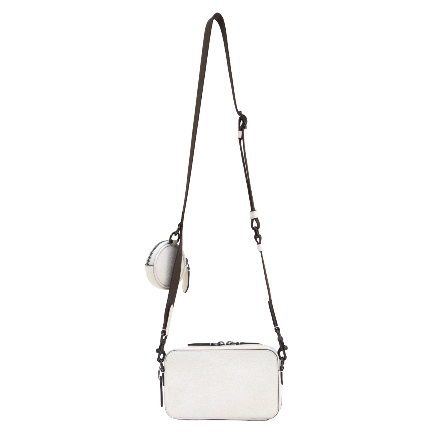 Coach Charter Slim Crossbody with Adjustable Web Strap - Chalk