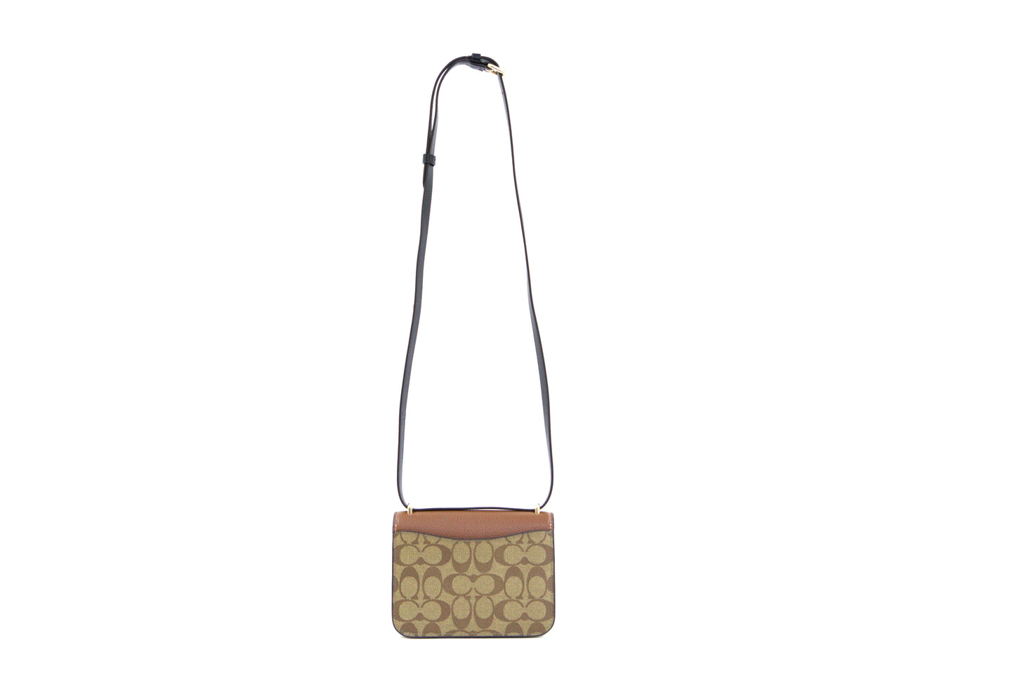 Coach Morgan Square In Colorblock Signature Canvas - Khaki Multi