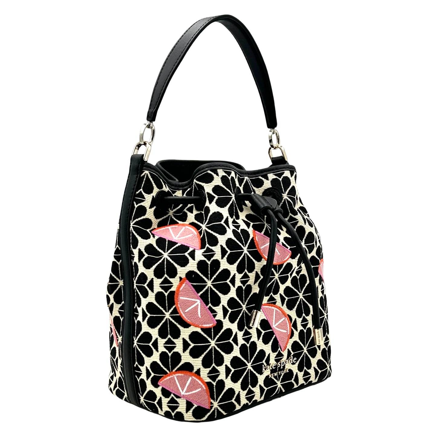 Kate Spade Grapefruit Spade Flower Bucket Crossbody - Black Multi
