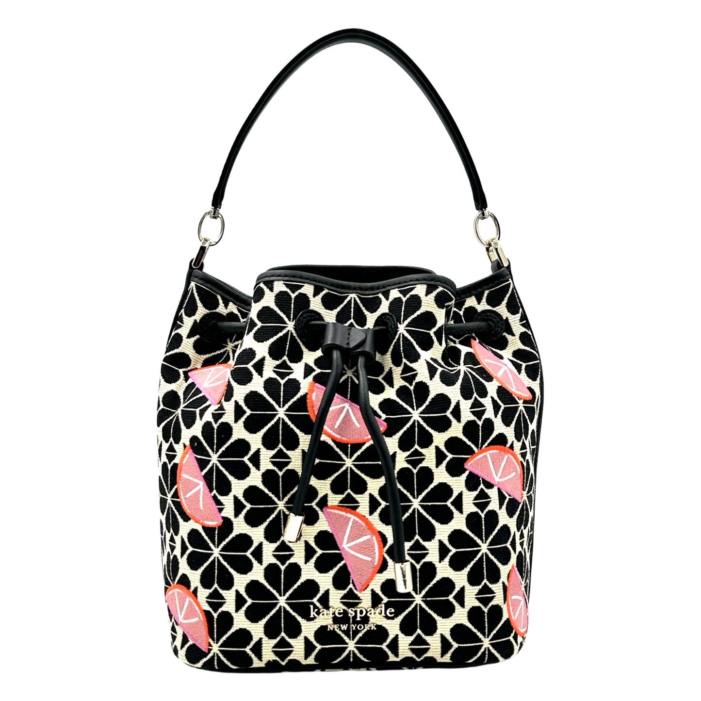Kate Spade Grapefruit Spade Flower Bucket Crossbody - Black Multi