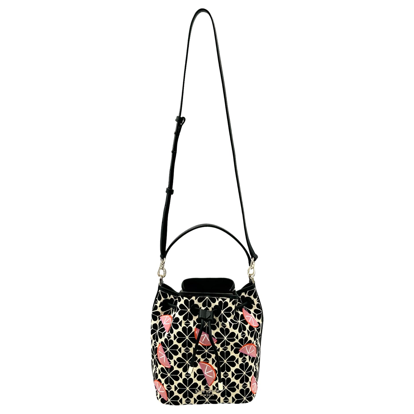 Kate Spade Grapefruit Spade Flower Bucket Crossbody - Black Multi