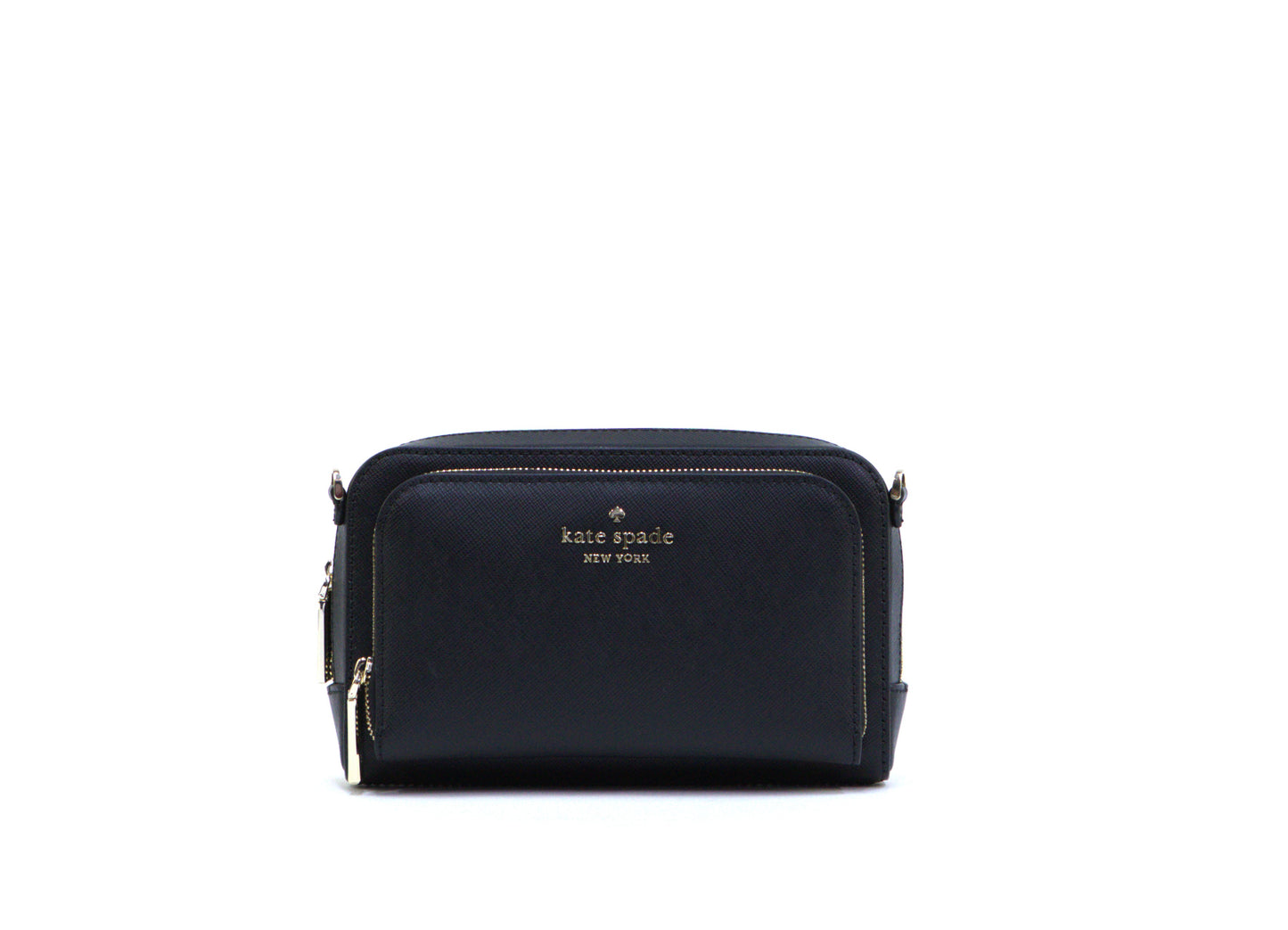 New Kate Spade Staci Dual Zip Around Crossbody - Black