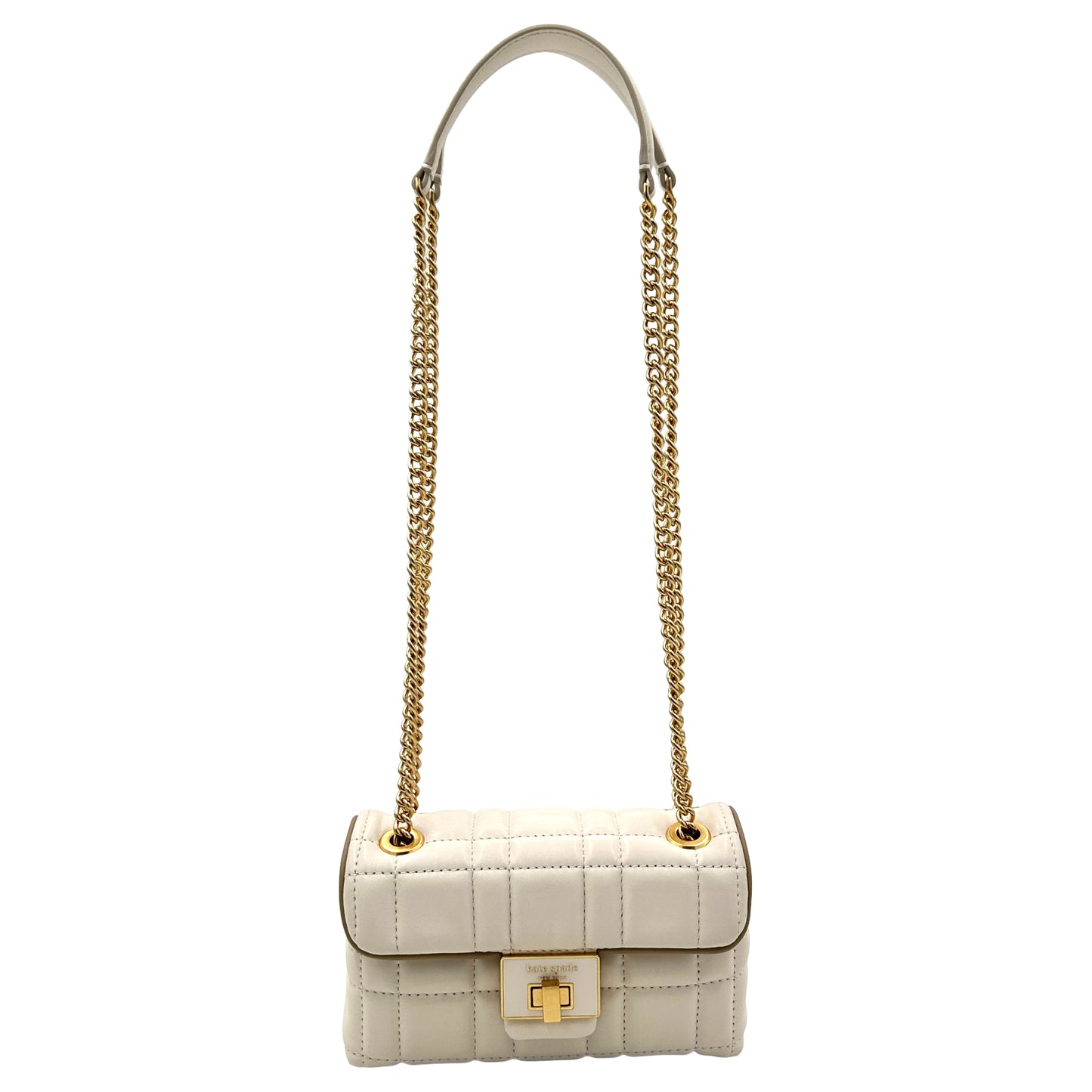 Kate Spade Evelyn Quilted Small Shoulder Crossbody Bag - Ivory