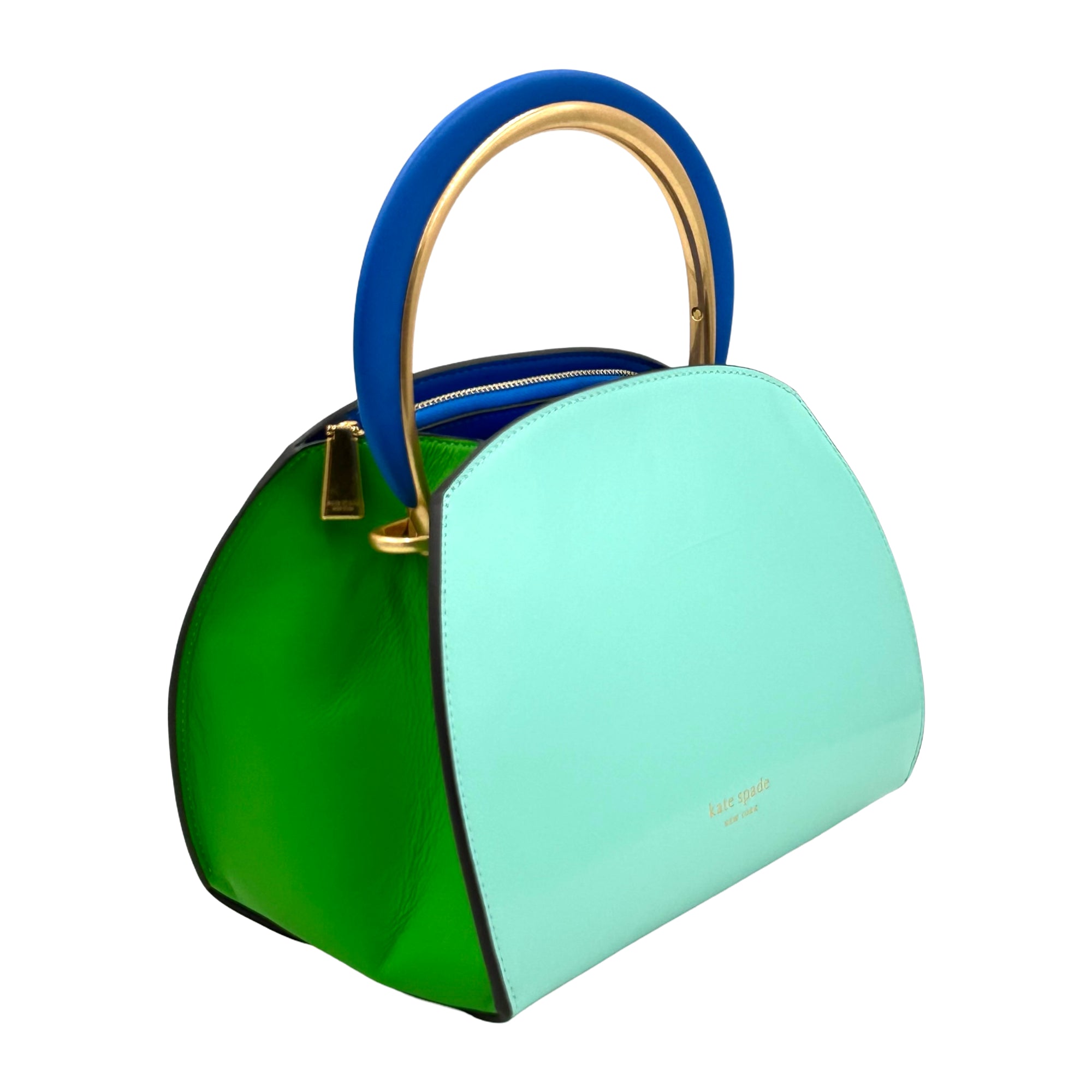 Kate Spade Expo Colorblocked Top-handle Satchel - Mint Lique