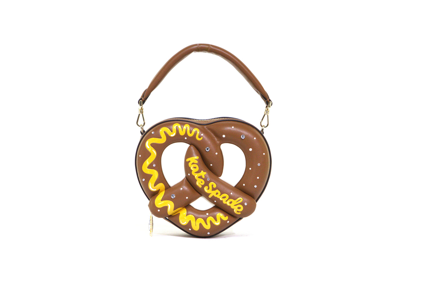 Kate Spade Big Apple NYC 3D Pretzel Crossbody Bag Novelty Women's Handbag - Brown