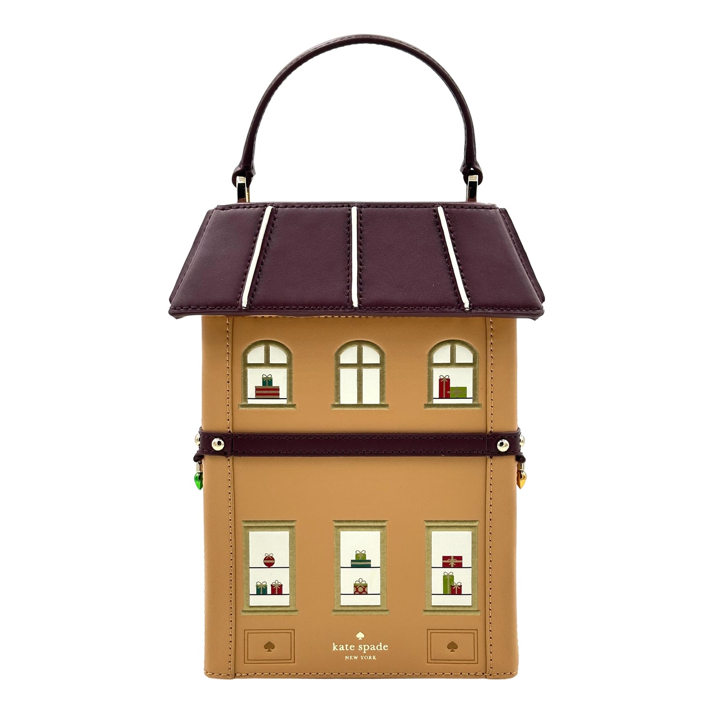 Kate Spade Oh What Fun 3D Toy Store Crossbody House Purse - Brown/Red
