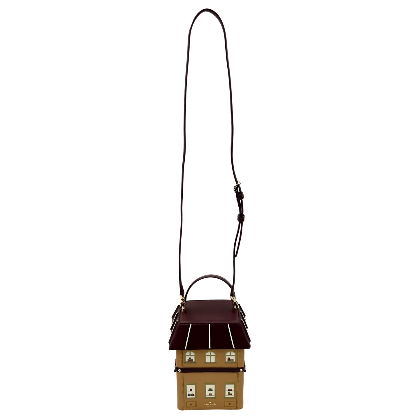 Kate Spade Oh What Fun 3D Toy Store Crossbody House Purse - Brown/Red