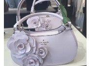 Kate Spade Flora Rose Shoulder Bag-Pale Amethyst