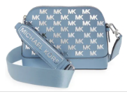 Michael Kors Signature Jet Set Charm Small Dome Crossbody - Blue