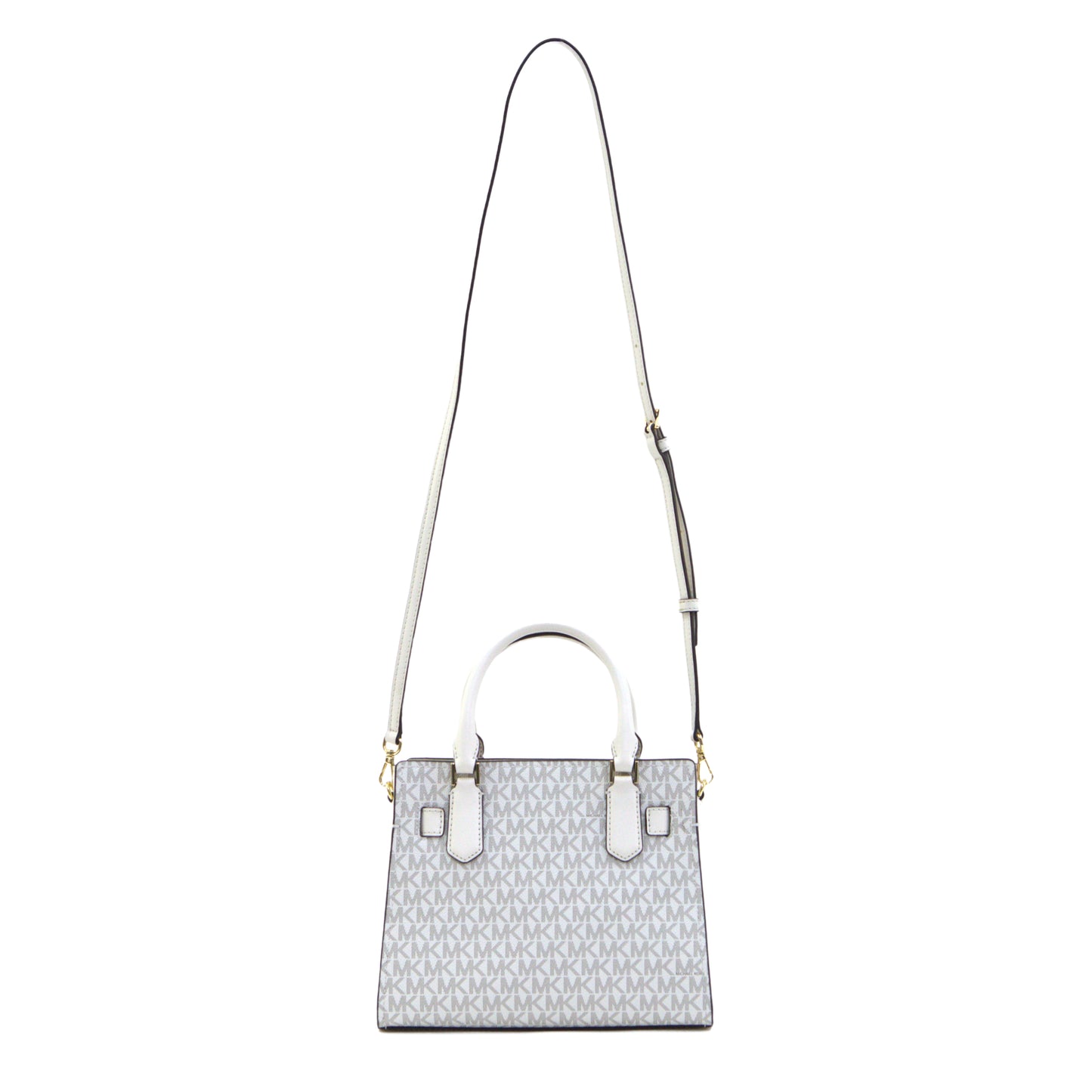 Michael Kors Hamilton Small Satchel Handbag Crossbody Bag - Light Cream
