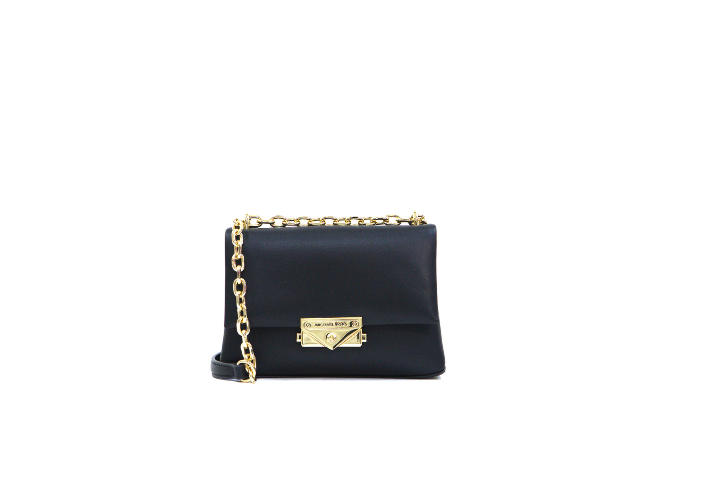 Michael Kors Cece Small Convertible Flap Crossbody Bag- Black