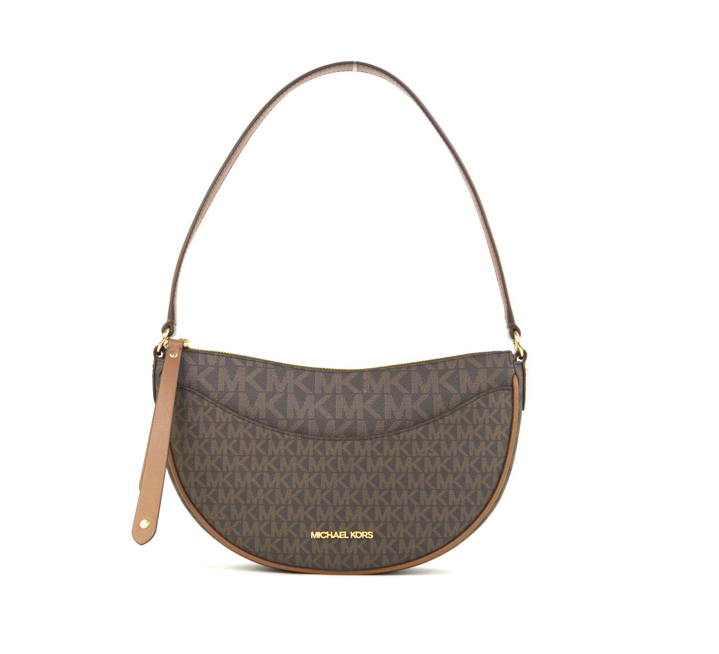 Michael Kors Dover Medium Signature Logo Crossbody Shoulder Bag-Brown