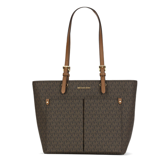 Michael Kors Jet Set Travel Medium Double Pocket Tote - Brown