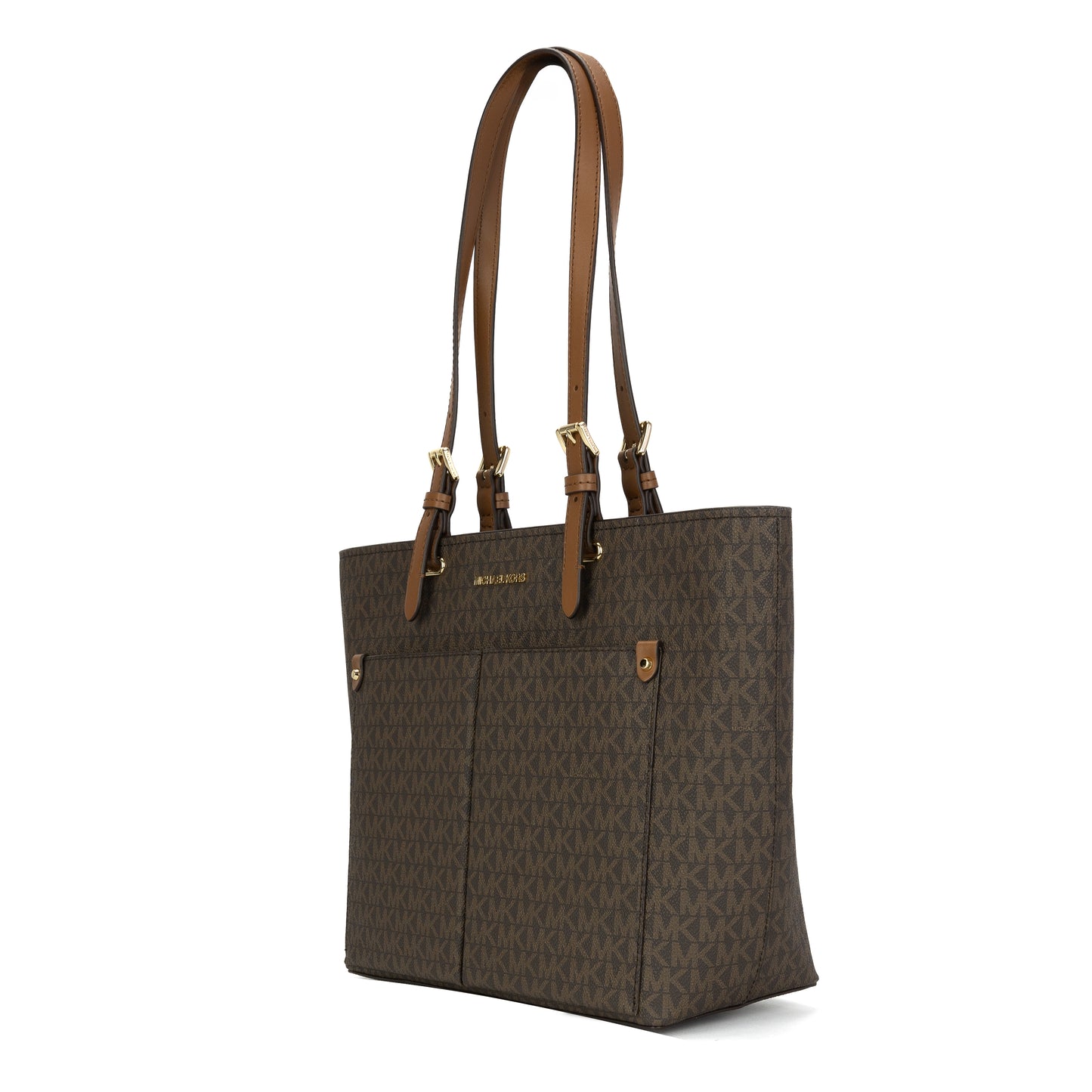 Michael Kors Jet Set Travel Medium Double Pocket Tote - Brown