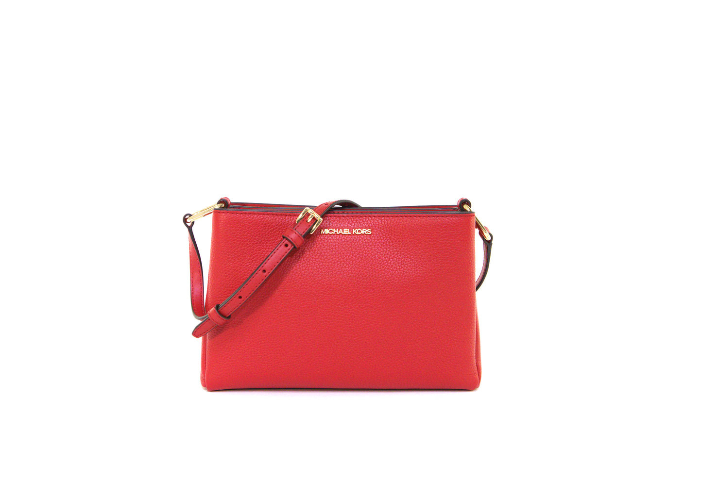 Michael Kors Trisha Medium Triple Compartment Crossbody Bag - Bright Red