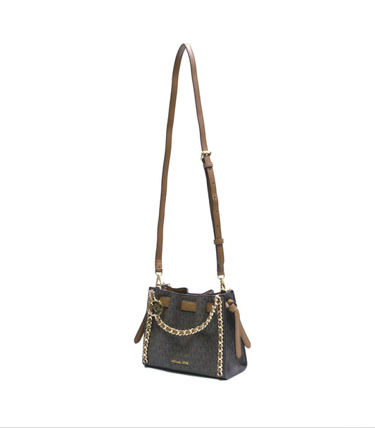 Michael Kors Mina Crossbody Bag- Brown