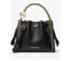 Michael Kors Mina Small Chain Crossbody Bag- Black