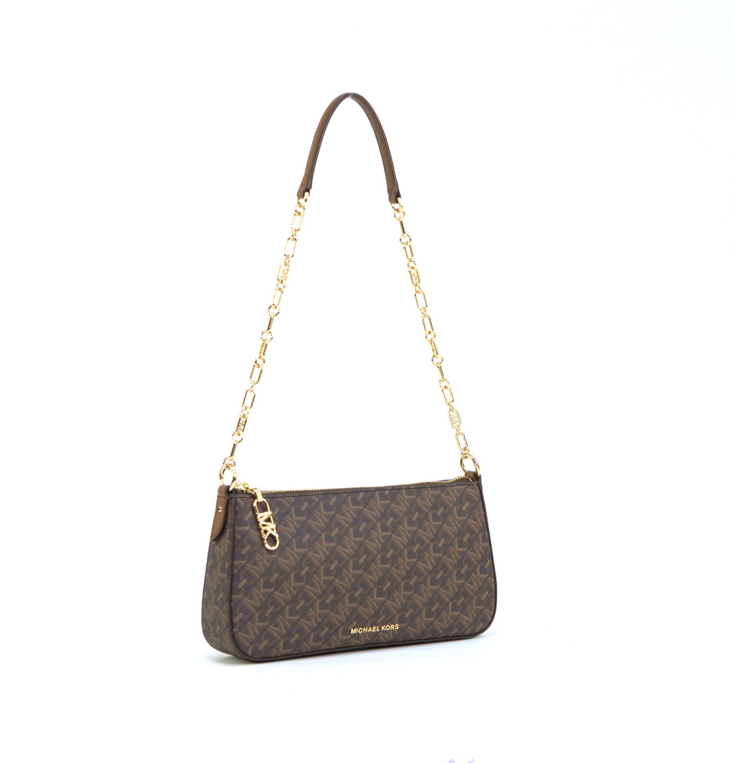 Michael Kors Empier Medium Chain Pouchette - Brown