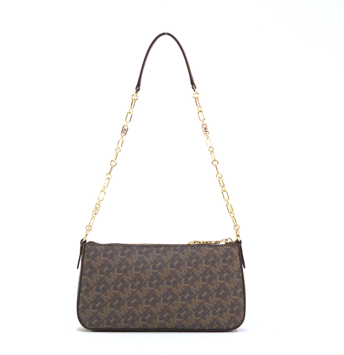 Michael Kors Empier Medium Chain Pouchette - Brown