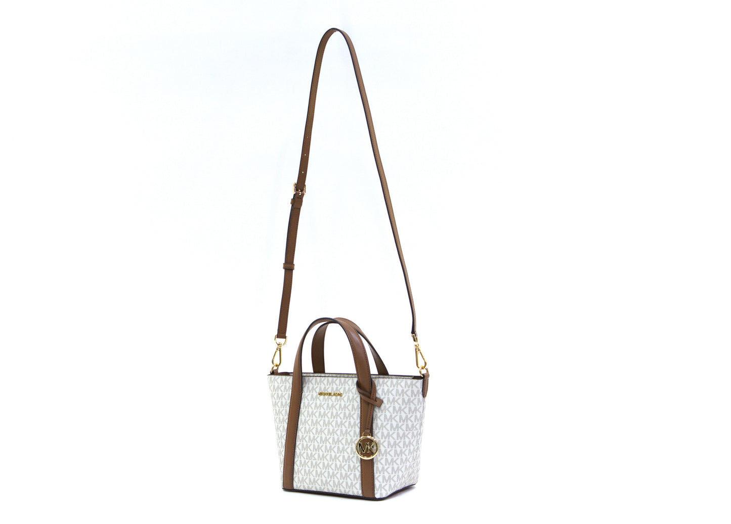 Michael Kors Pratt Small Tote Messenger - Vanilla