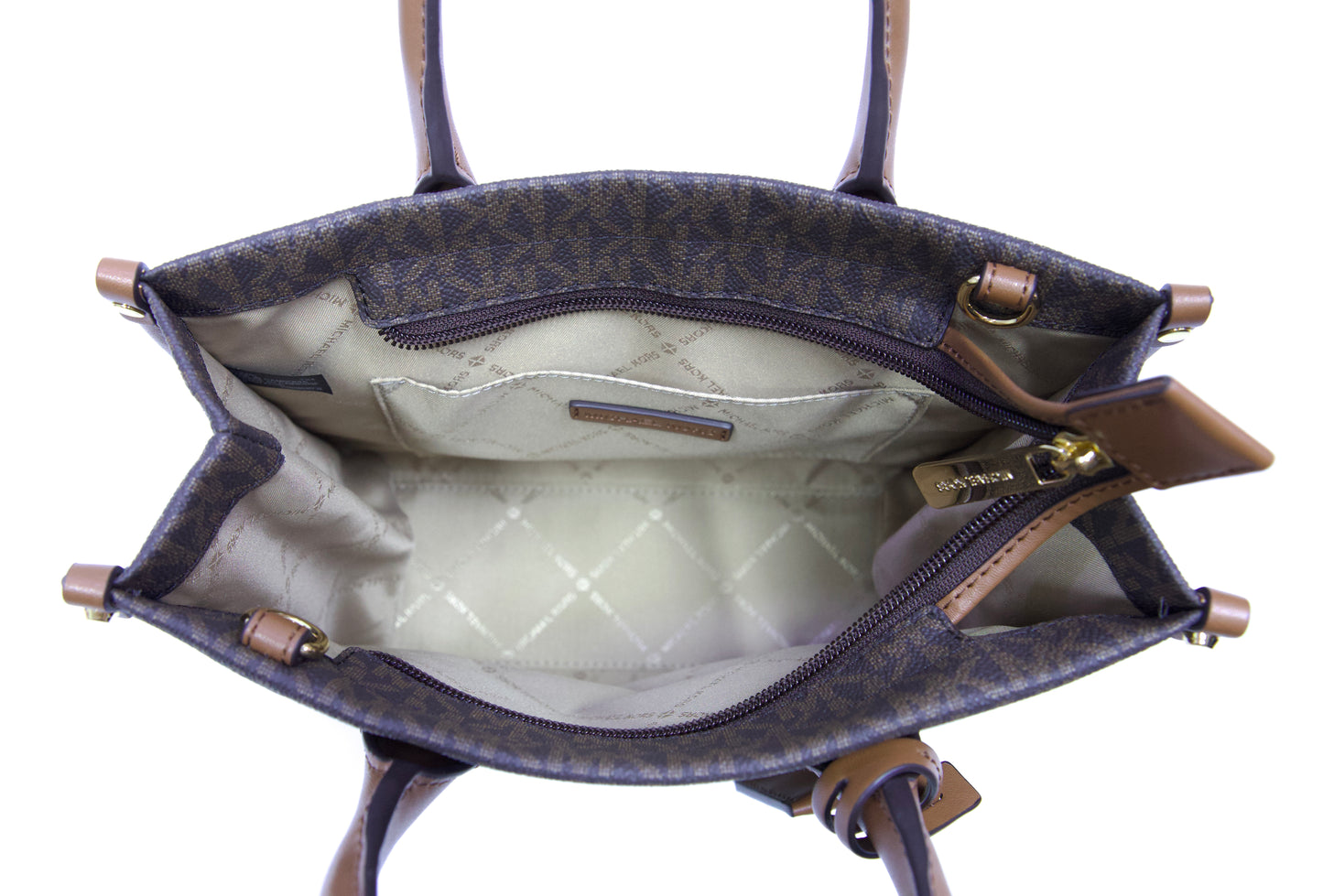 Michael Kors Mirella Small Signature Logo Crossbody Bag - Brown