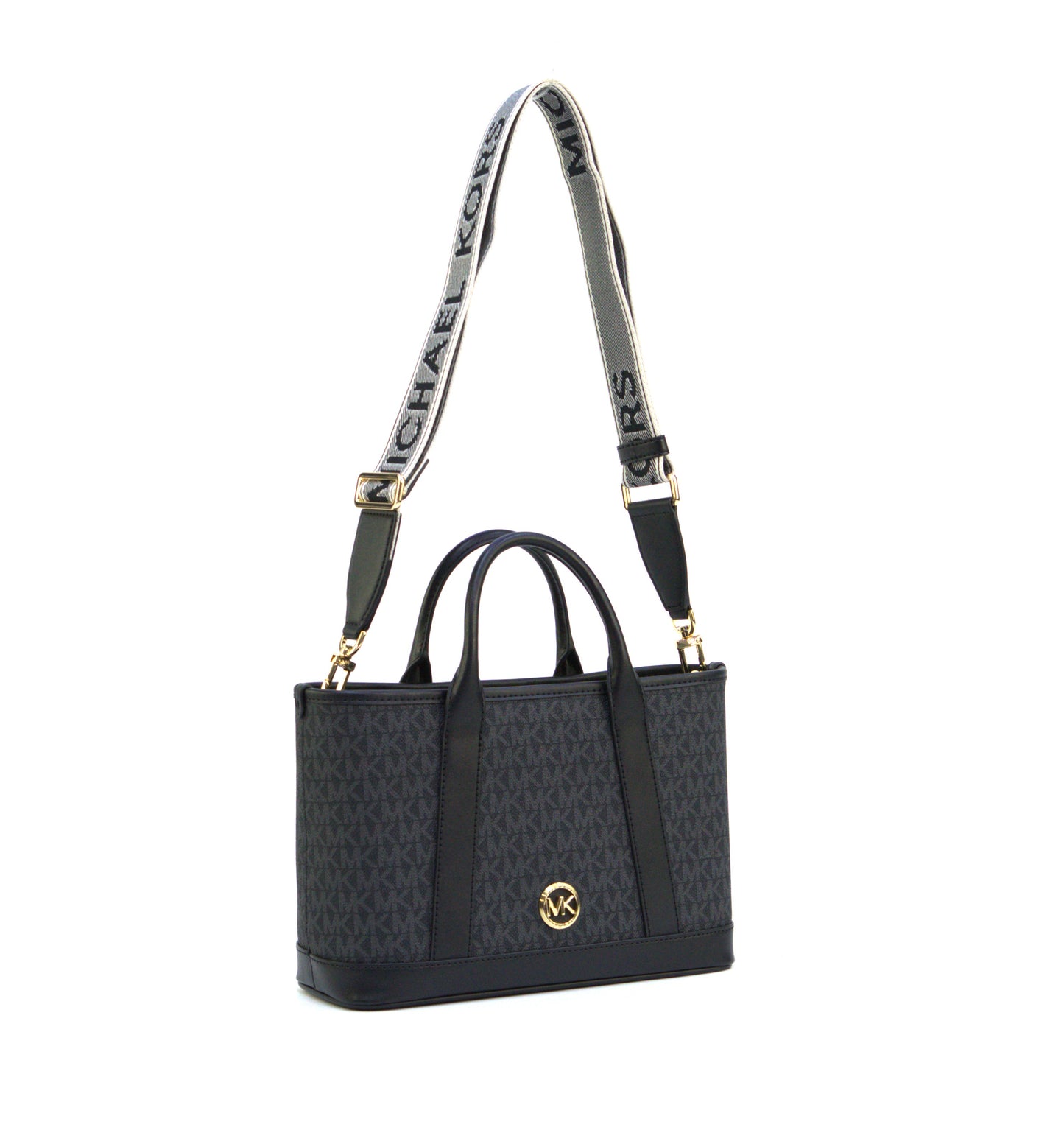 Michael Kors Luisa Small Signature Satchel - Black