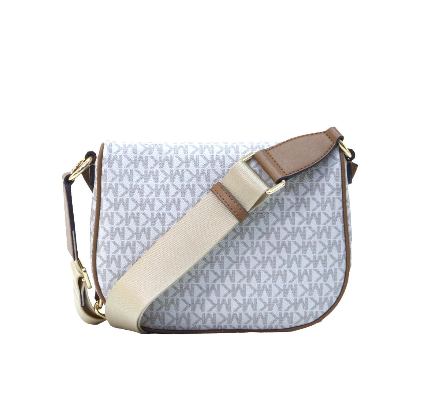 Michael Kors Slater Medium Signature Logo Sling Pack - Vanilla/Acorn