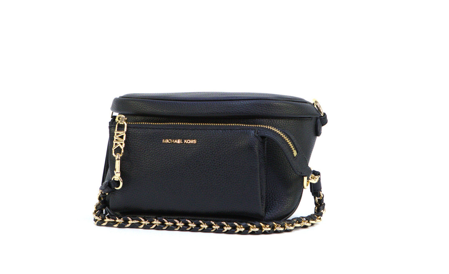 Michael Kors Slater Medium Pebbled Leather Sling Pack - Black