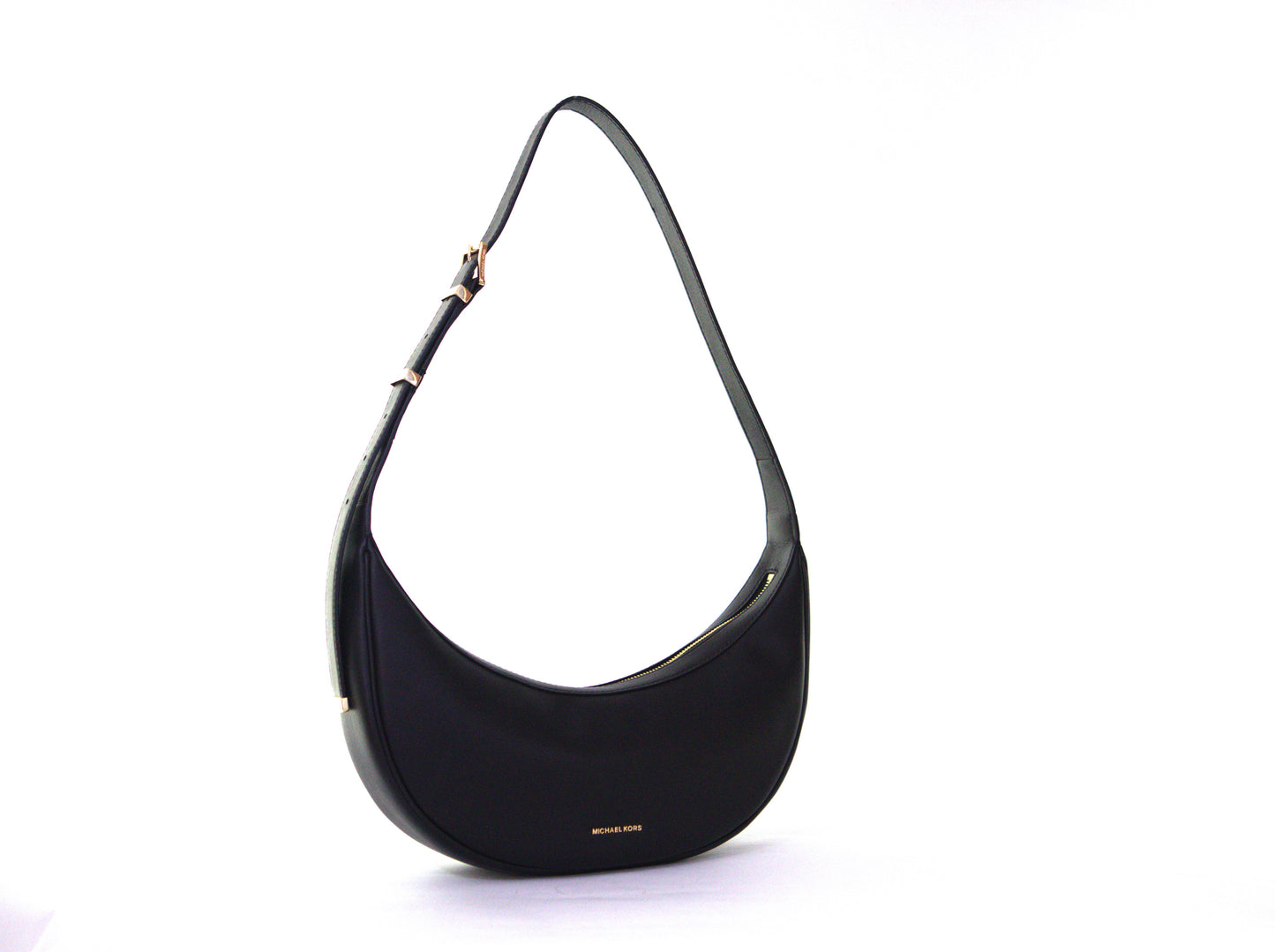 Michael Kors Avra Medium Convertible Leather Sling Crossbody - Black