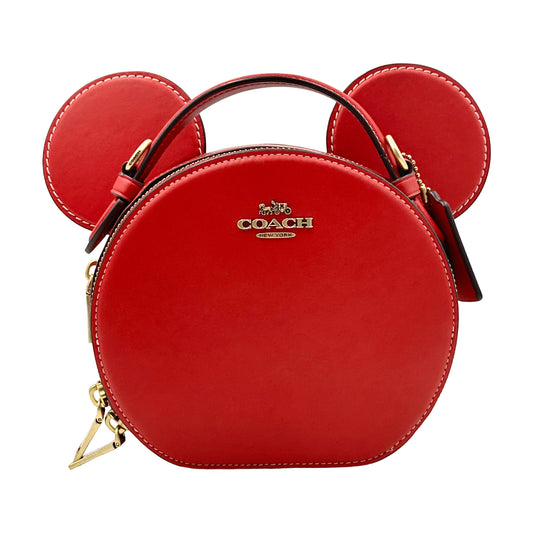 Coach Disney X Coach Mickey Mouse Ear Bag Smooth Leather -  Electric Red