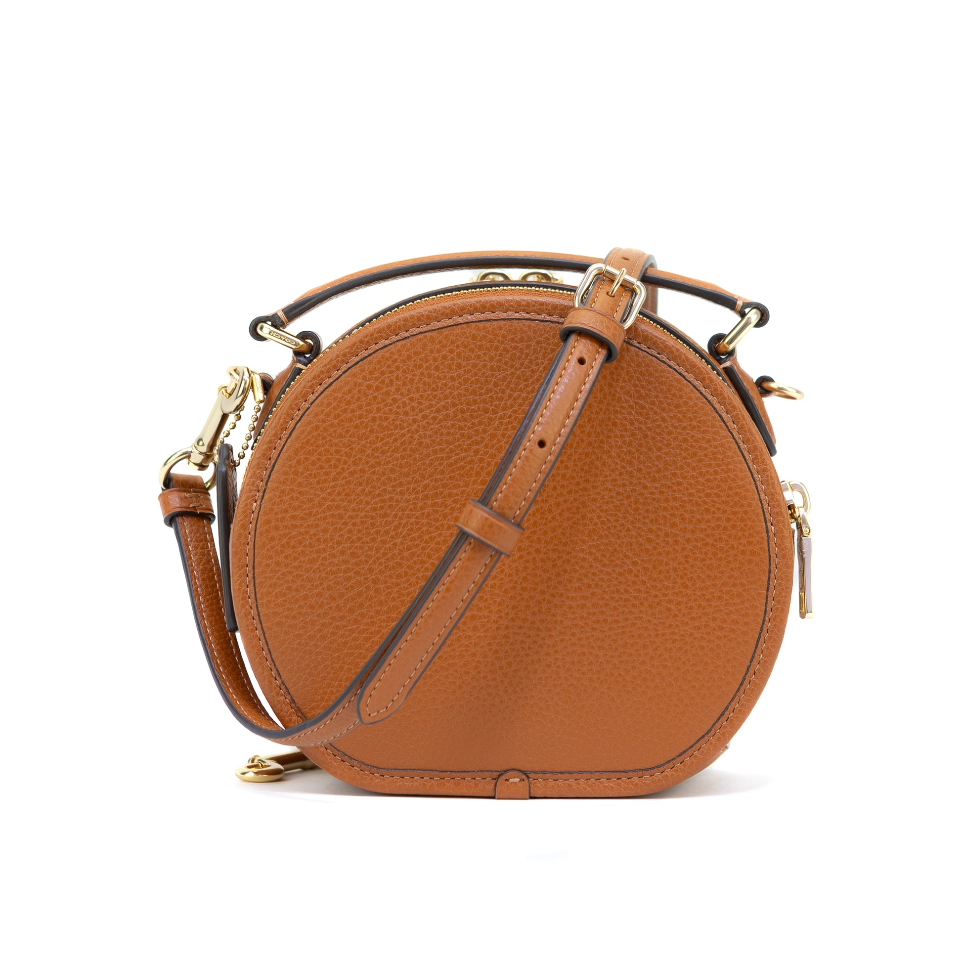 Coach Canteen Crossbody Bag Refined Pebble Leather - Sunset - 196395164066