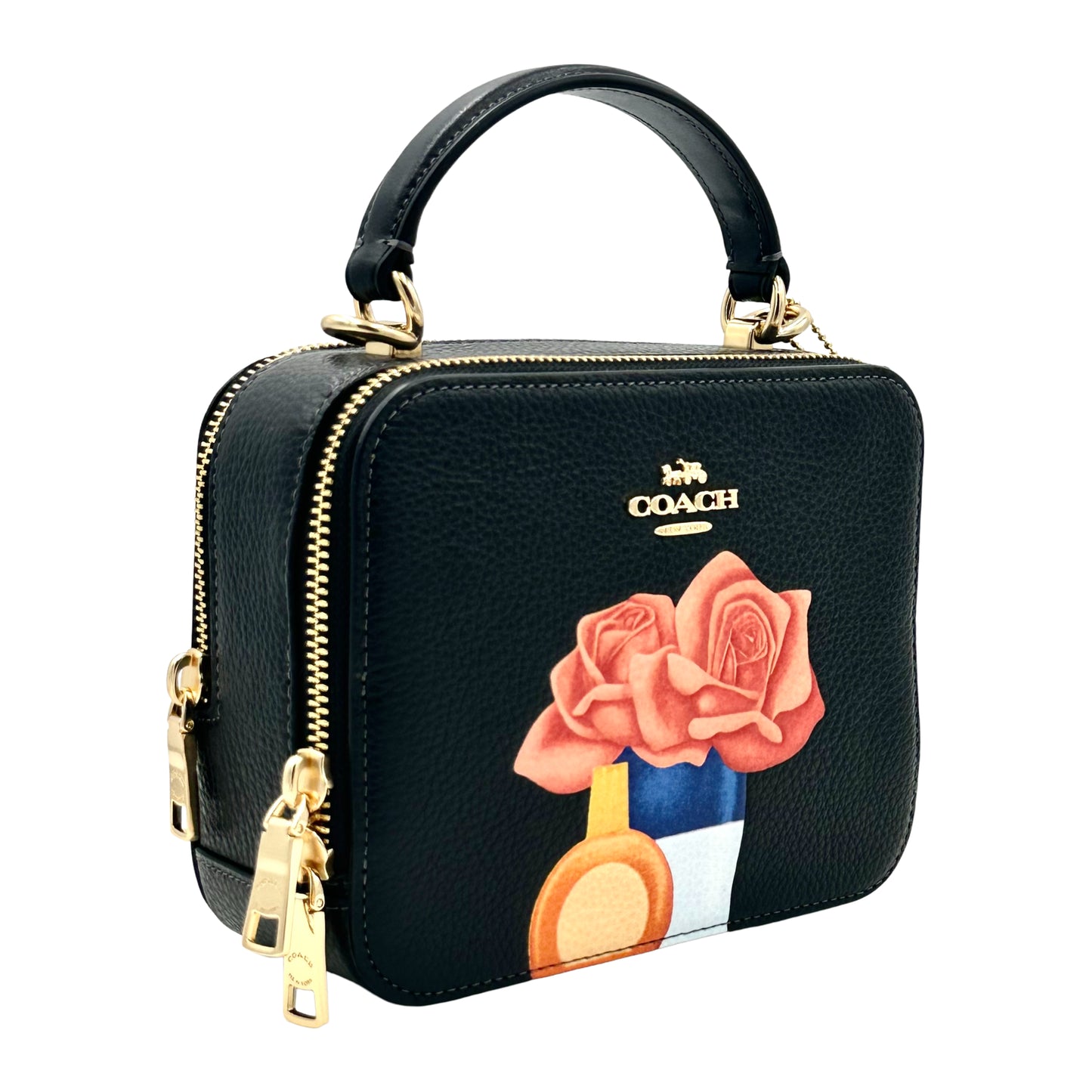 Coach X Tom Wesselmann Flower Box Crossbody -  Black Multi