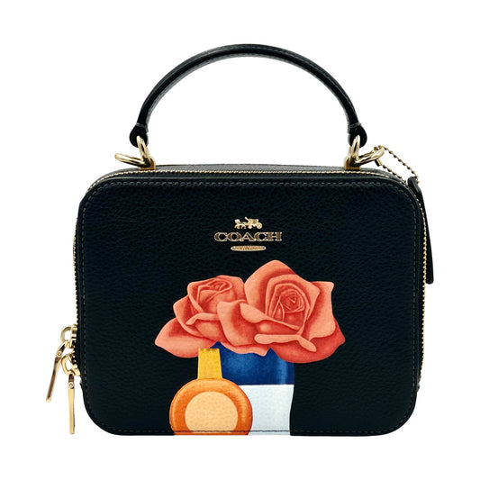 Coach X Tom Wesselmann Flower Box Crossbody -  Black Multi
