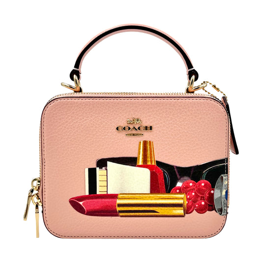 Coach X Tom Wesselmann Lipstick Box Crossbody- Light Pink Multi