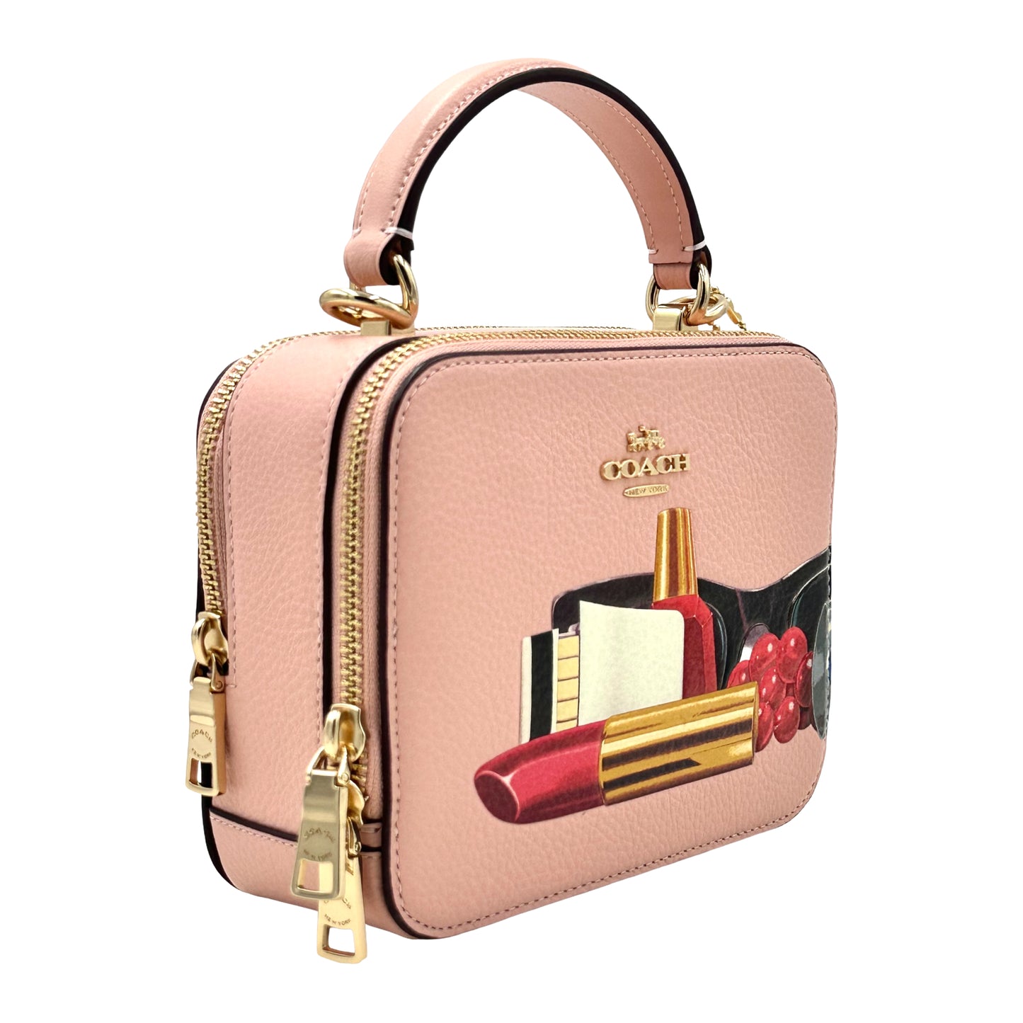 Coach X Tom Wesselmann Lipstick Box Crossbody- Light Pink Multi