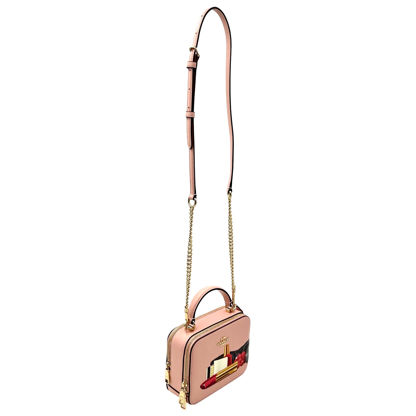 Coach X Tom Wesselmann Lipstick Box Crossbody- Light Pink Multi