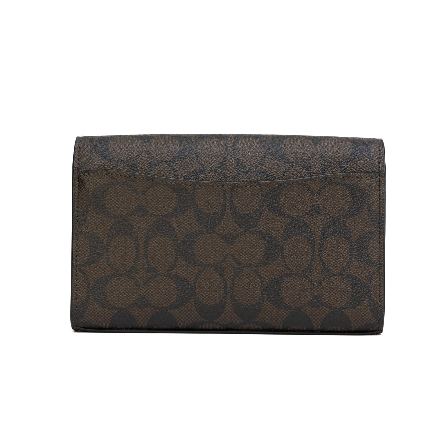 Coach Flap Crossbody In Signature Canvas - Gold/Brown Black