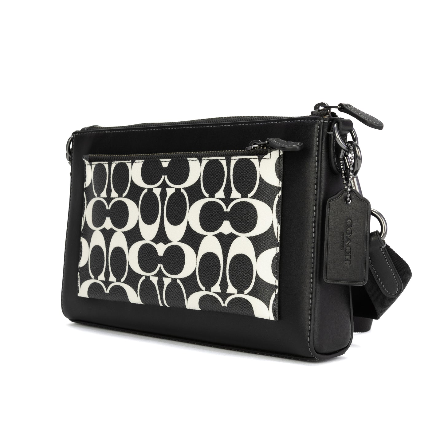 Coach Holden Crossbody In Signature Canvas - Gunmetal/Black/Chalk - 196395193981