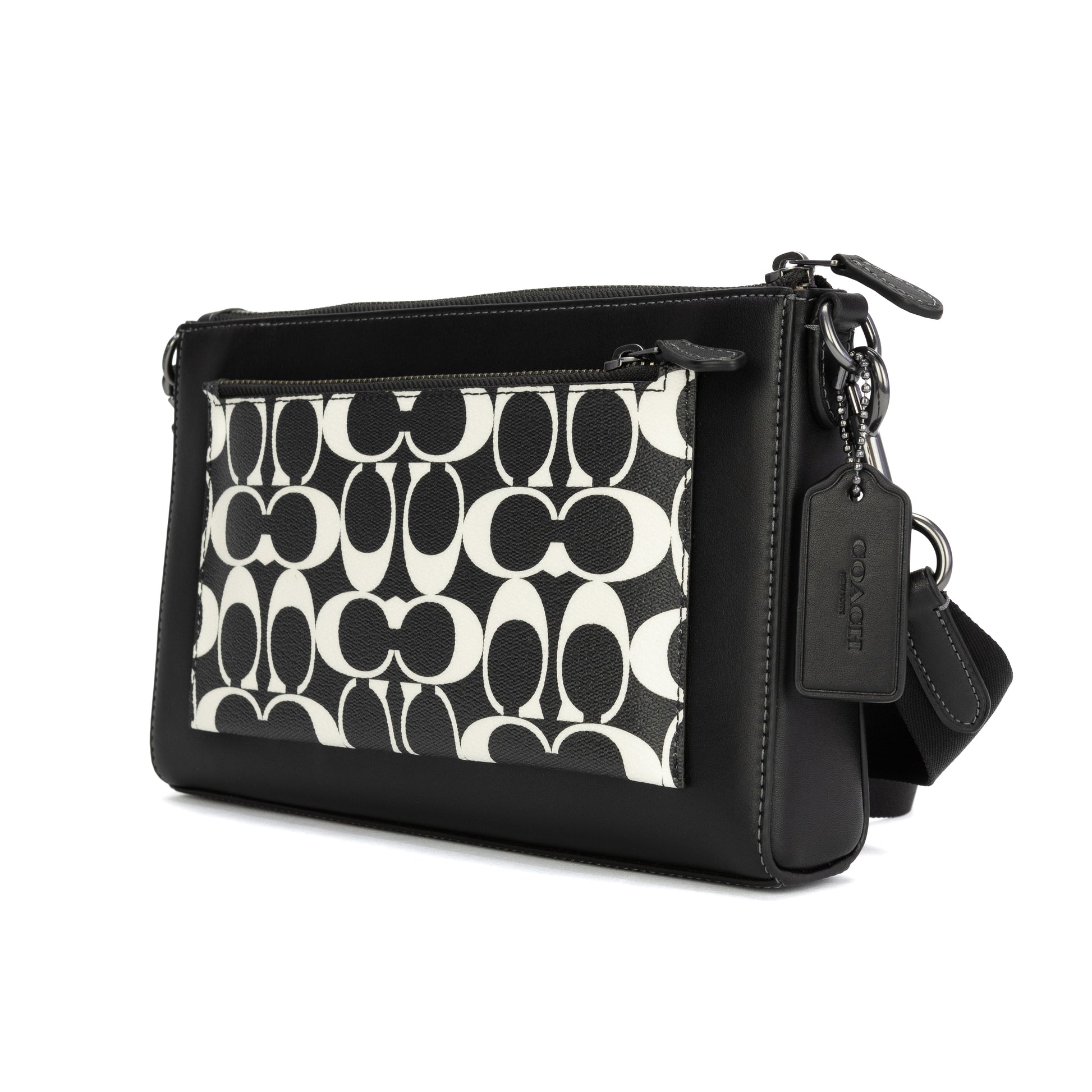 Coach Holden Crossbody In Signature Canvas - Gunmetal/Black/Chalk - 196395193981