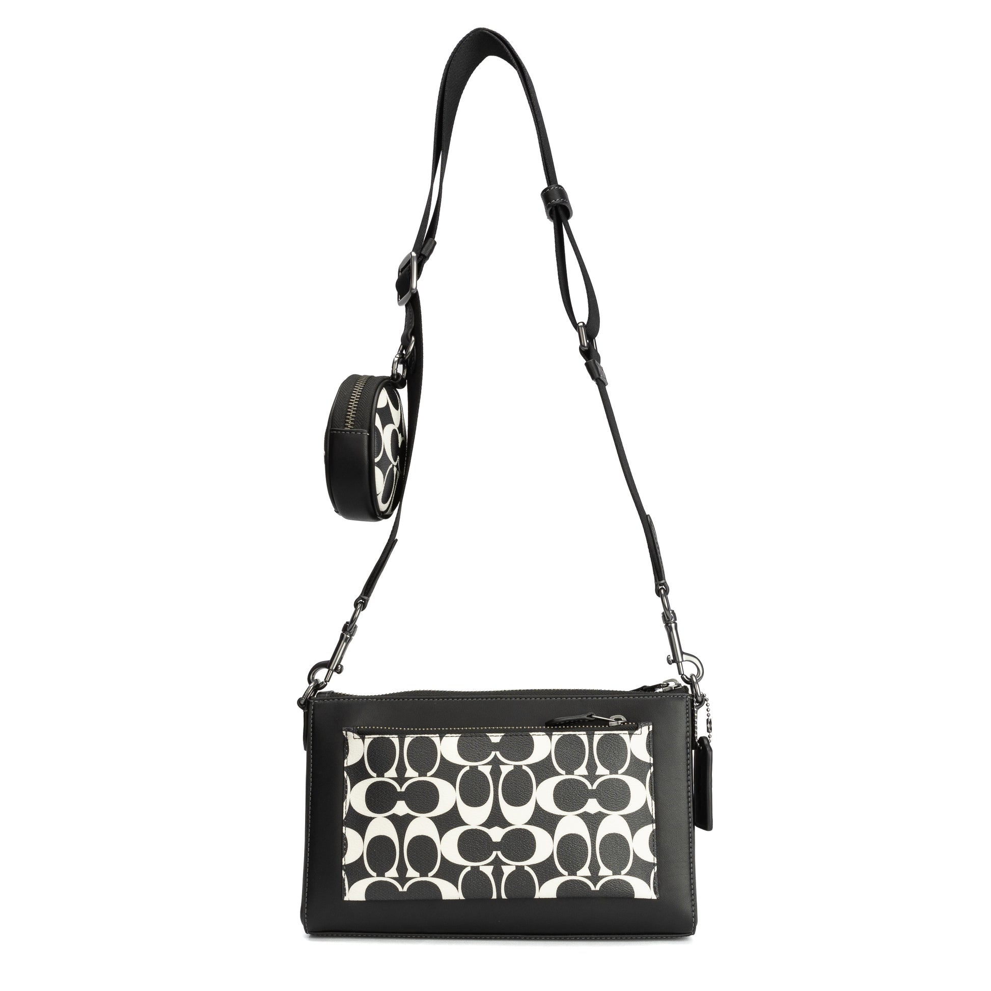 Coach Holden Crossbody In Signature Canvas - Gunmetal/Black/Chalk - 196395193981