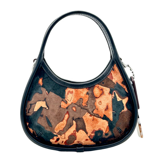 Coach Mini Ergo Bag In Upcrushed Upcrafted Leather - Terracotta/Maple Multi