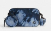 Coach Charter Slim Crossbody Bag with Tie Dye Print- Blue/ Multi