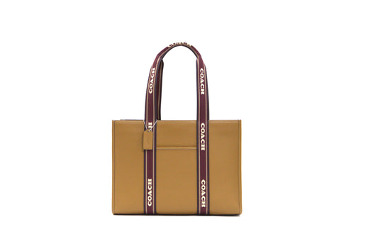 Coach Large Smith Tote Pebble Leather Penny Shoulder Bag - Brown Multi
