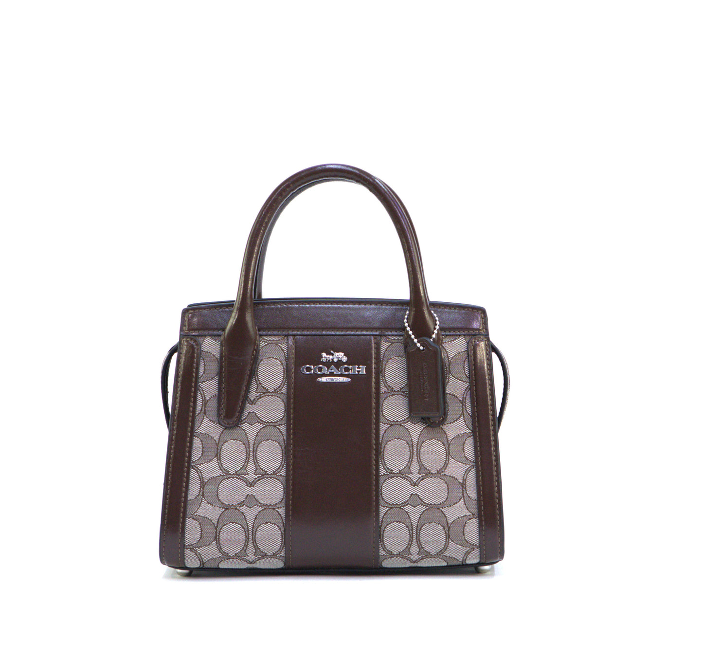 Coach Andrea Carryall Bag In Signature Jacquard - Oak Maple