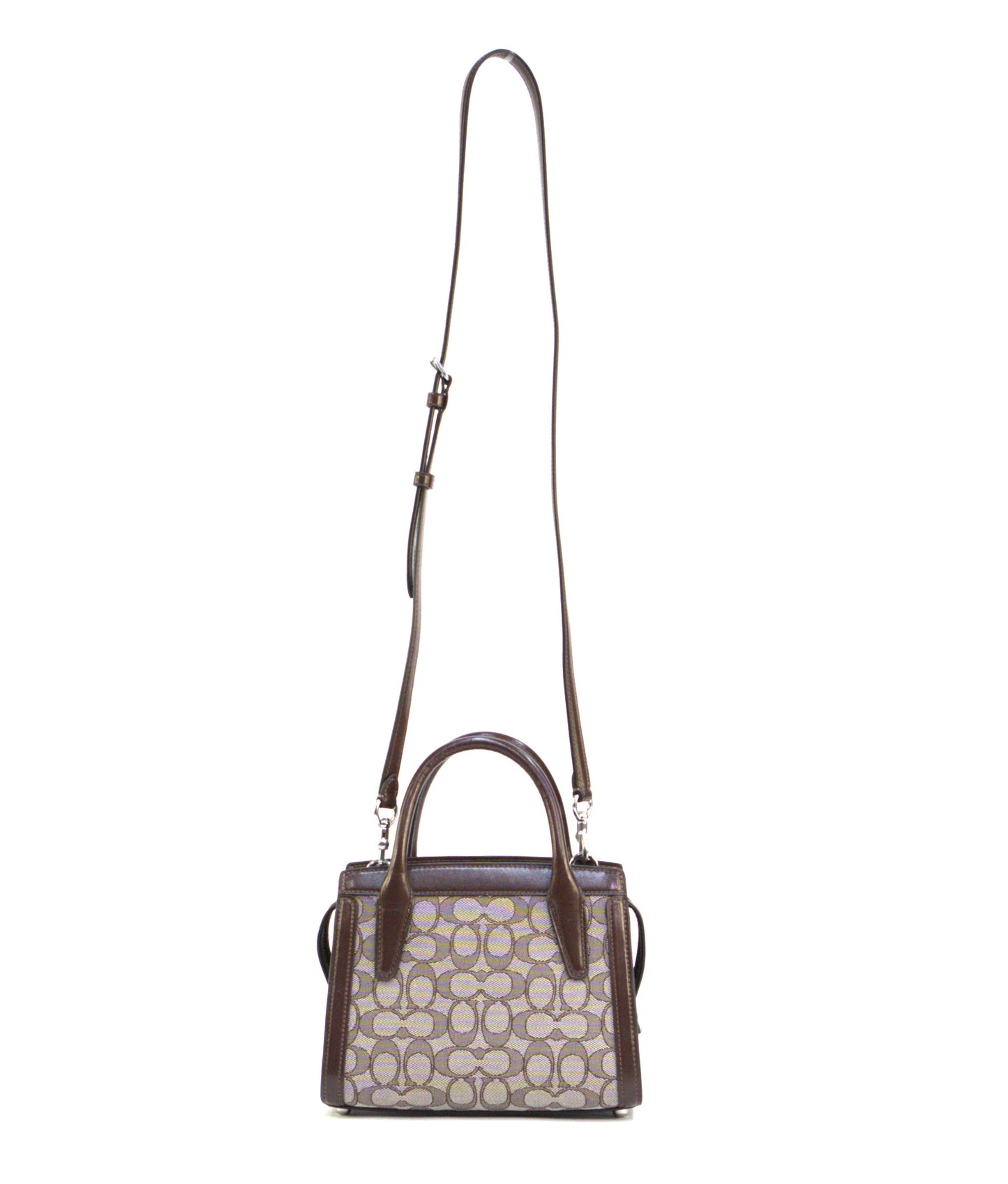 Coach Andrea Carryall Bag In Signature Jacquard - Oak Maple