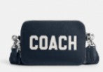 Coach Charter Crossbody Bag 19 With Coach Graphic- Navy